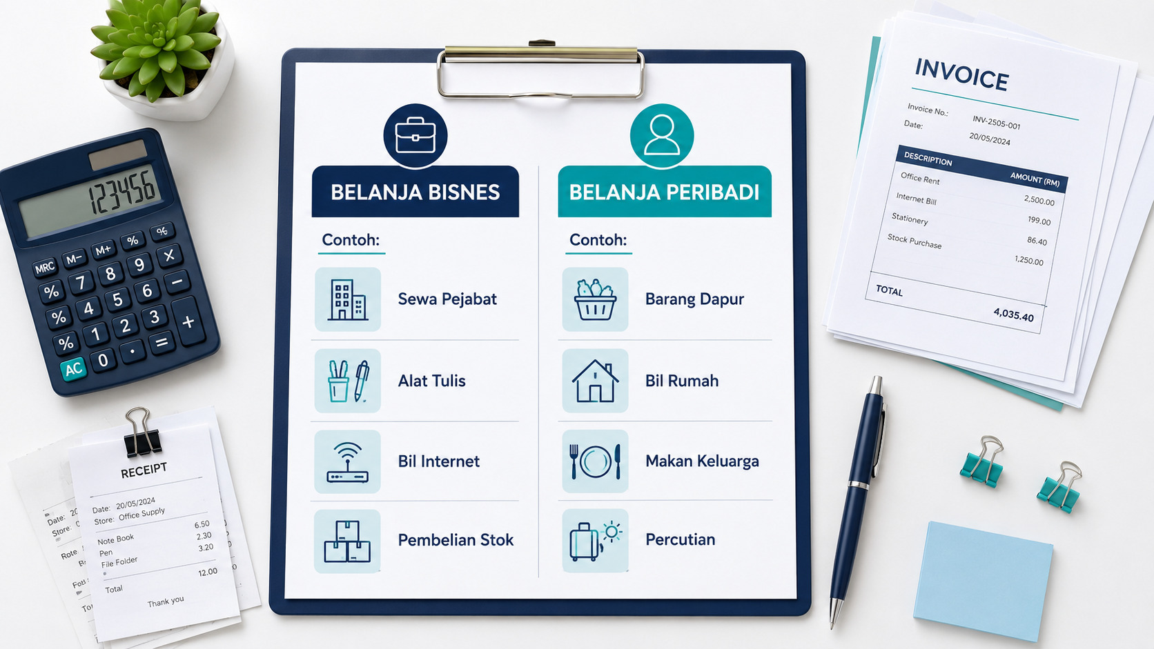 Bayar Belanja Peribadi Guna Akaun Bisnes, Boleh Tolak Cukai?
